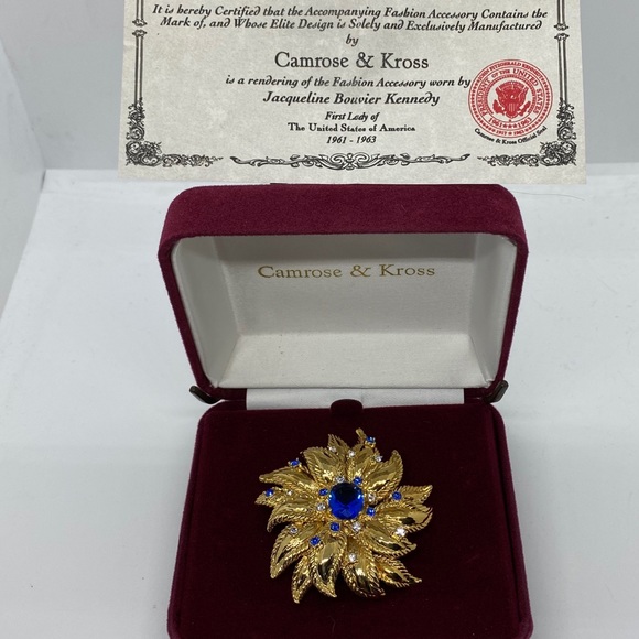 Jacqueline Kennedy Collection SUNFLOWER Brooch - Picture 3 of 3